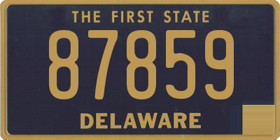 DE license plate 87859