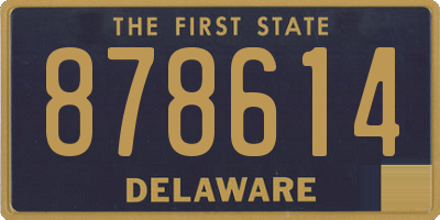 DE license plate 878614