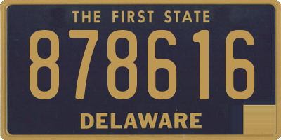 DE license plate 878616