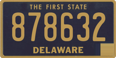 DE license plate 878632