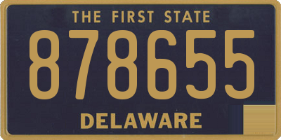 DE license plate 878655