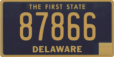 DE license plate 87866