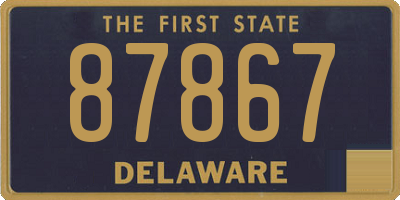 DE license plate 87867