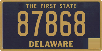 DE license plate 87868