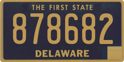 DE license plate 878682