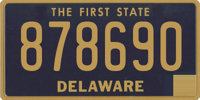 DE license plate 878690