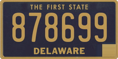 DE license plate 878699