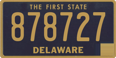 DE license plate 878727