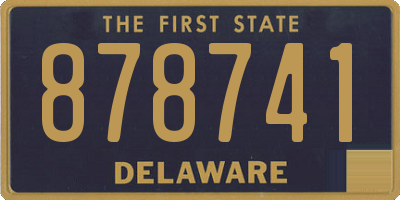 DE license plate 878741