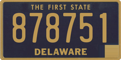 DE license plate 878751