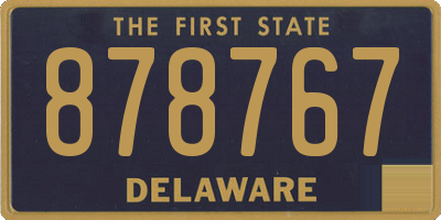 DE license plate 878767