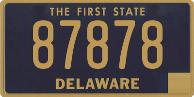 DE license plate 87878