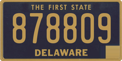 DE license plate 878809