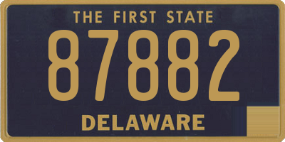 DE license plate 87882