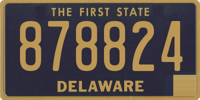 DE license plate 878824