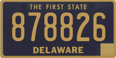 DE license plate 878826