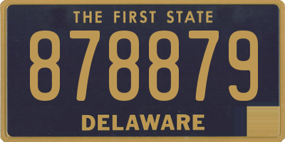 DE license plate 878879
