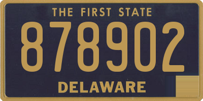 DE license plate 878902
