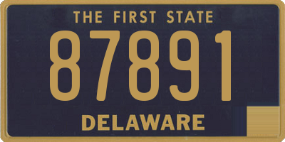 DE license plate 87891