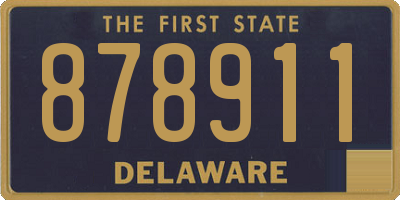 DE license plate 878911