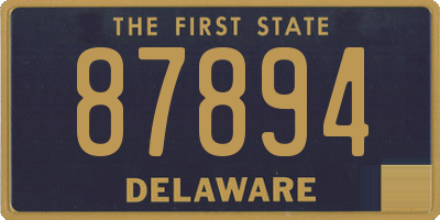 DE license plate 87894