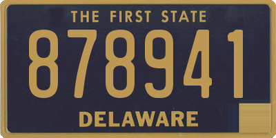 DE license plate 878941