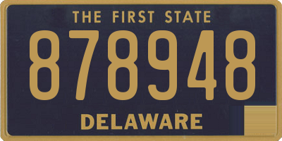 DE license plate 878948