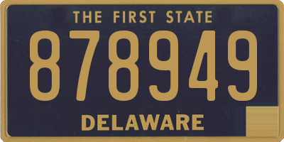 DE license plate 878949