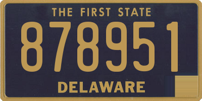DE license plate 878951
