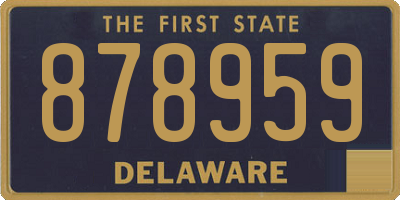 DE license plate 878959