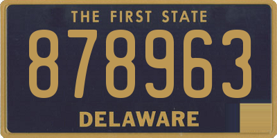 DE license plate 878963