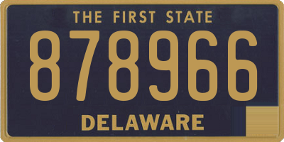 DE license plate 878966