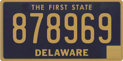 DE license plate 878969
