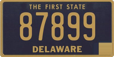 DE license plate 87899