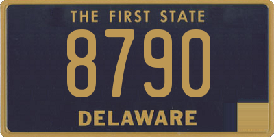 DE license plate 8790