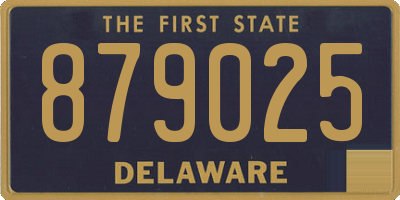 DE license plate 879025
