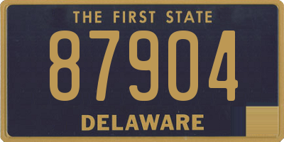 DE license plate 87904