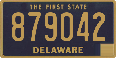 DE license plate 879042