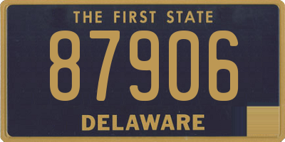 DE license plate 87906