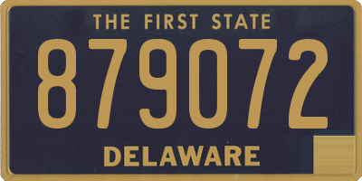 DE license plate 879072
