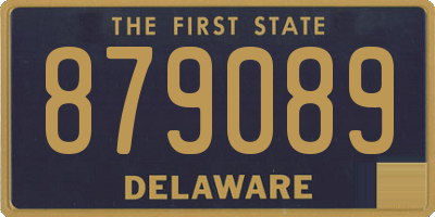 DE license plate 879089