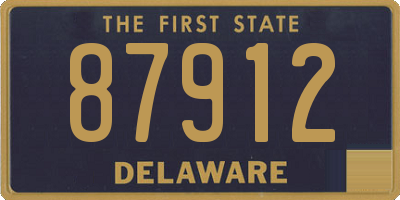 DE license plate 87912