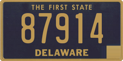 DE license plate 87914