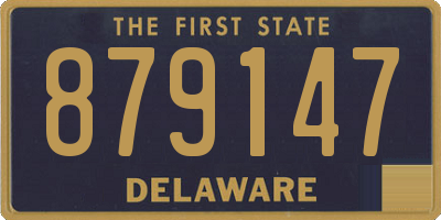 DE license plate 879147