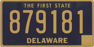 DE license plate 879181