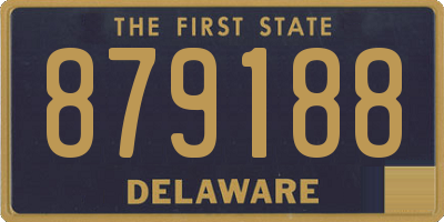 DE license plate 879188