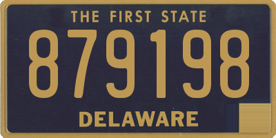 DE license plate 879198