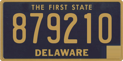 DE license plate 879210