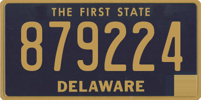 DE license plate 879224