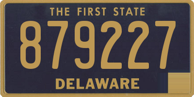 DE license plate 879227